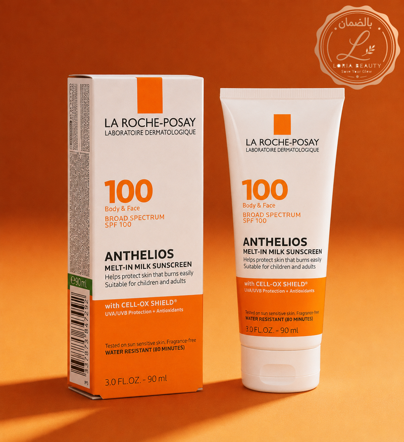 La Roche-Posay Anthelios Melt-In Milk Sunscreen SPF 100, Sunscreen For Body & Fa